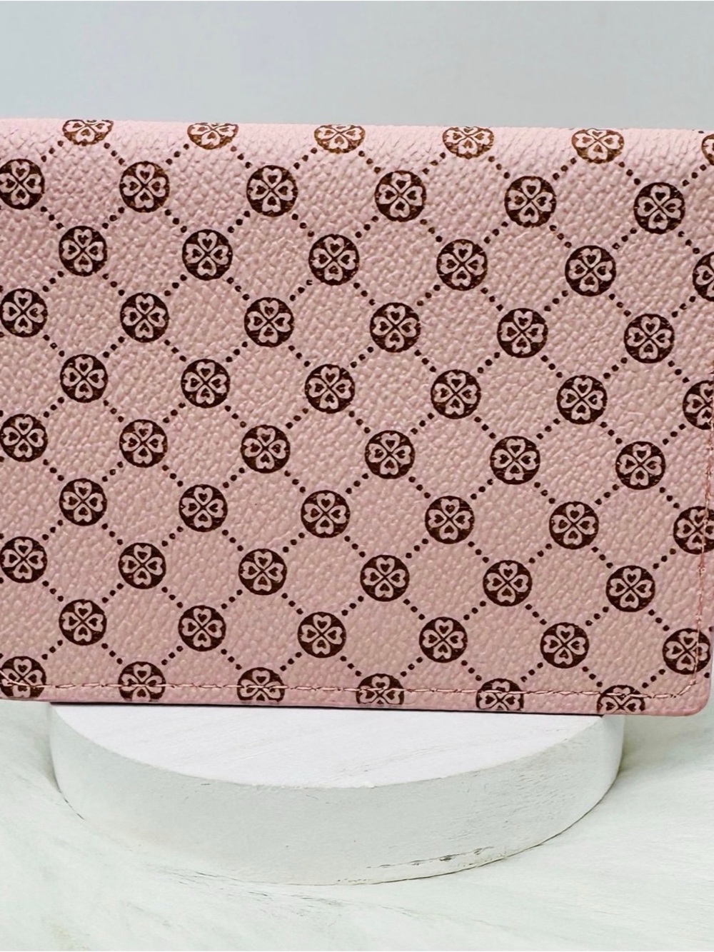 Women's Pink Patterned Passport Holder - Picture 5 of 5